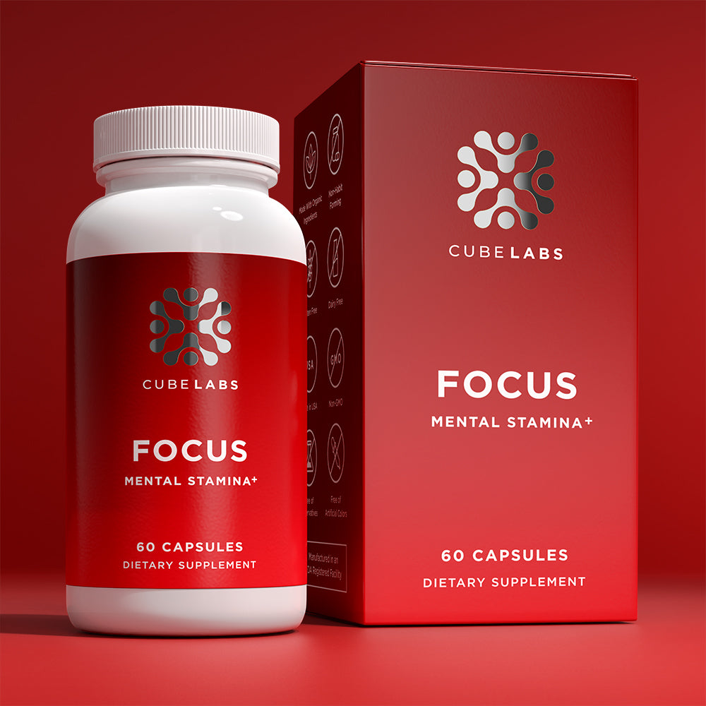 Focus Natural Adaptogens Supplement Helps Mental Stamina Packaging
