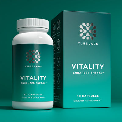 Vitality Natural Adaptogens Supplement Helps Enhance Energy Packaging 